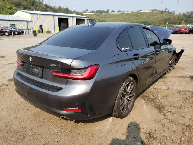 3MW5R7J02L8B27942 - 2020 BMW 330XI GRAY photo 4