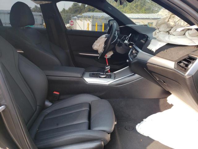 3MW5R7J02L8B27942 - 2020 BMW 330XI GRAY photo 5