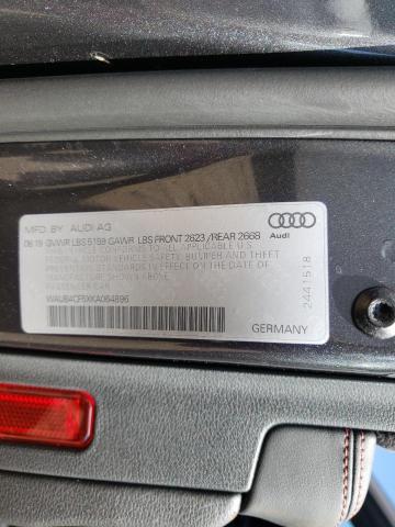 WAUB4CF5XKA064896 - 2019 AUDI S5 PREMIUM PLUS  照片 10