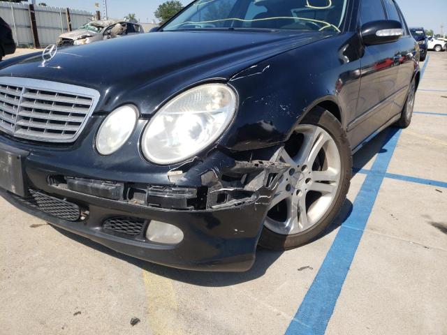 WDBUF83J55X168930 - 2005 MERCEDES-BENZ E-CLASS BLACK photo 9