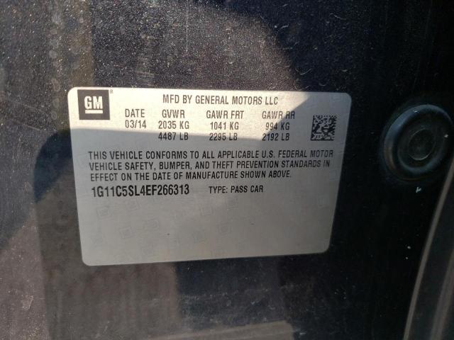 1G11C5SL4EF266313 - 2014 CHEVROLET MALIBU 1LT 黑色 照片 10