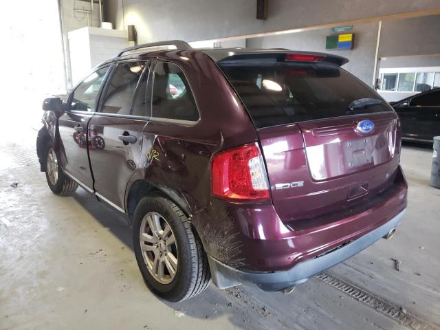 2FMDK3GC7BBB29086 - 2011 FORD EDGE SE BURGUNDY photo 3