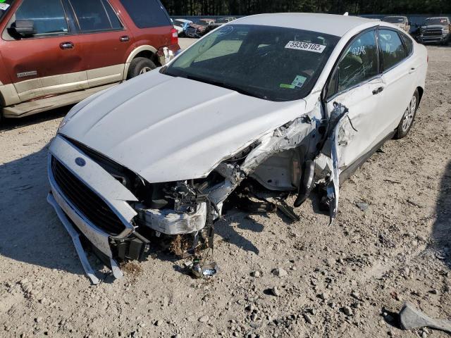 3FA6P0G71LR168667 - 2020 FORD FUSION S WHITE photo 2