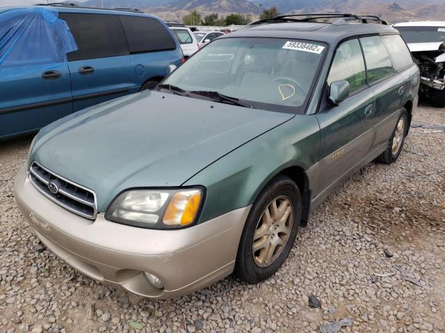 4S3BH686817677495 - 2001 SUBARU LEGACY OUT GREEN photo 2