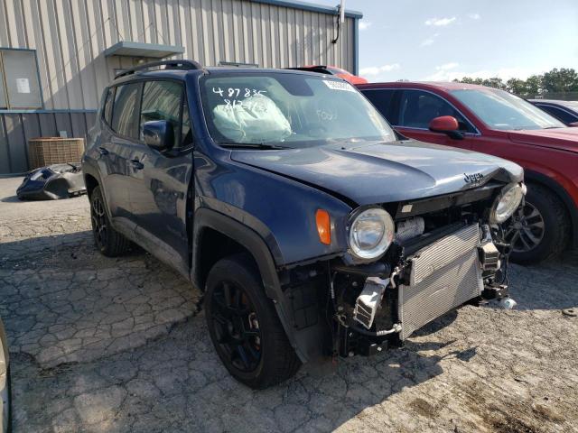 ZACNJBBB7KPK68258 - 2019 JEEP RENEGADE L BLUE photo 1