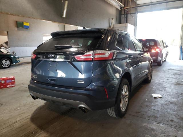 2FMPK3J9XKBC58367 - 2019 FORD EDGE SEL BLUE photo 4