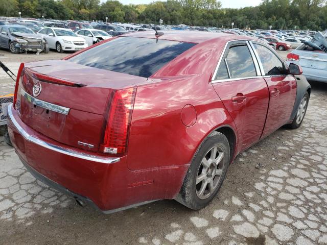 1G6DR57V880170790 - 2008 CADILLAC CTS HI FEA RED photo 4