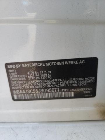 WBA4J3C55JBG95671 - 2018 BMW 430XI GRAN WHITE photo 10