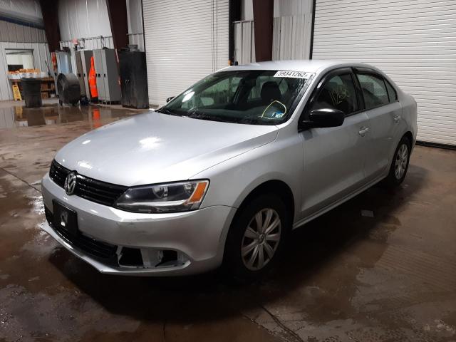 3VW1K7AJ3EM395761 - 2014 VOLKSWAGEN JETTA BASE 银色 照片 2