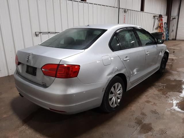 3VW1K7AJ3EM395761 - 2014 VOLKSWAGEN JETTA BASE 银色 照片 4