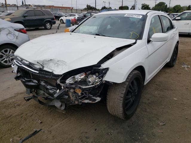 1C3CCBAB7DN698734 - 2013 CHRYSLER 200 LX WHITE photo 2