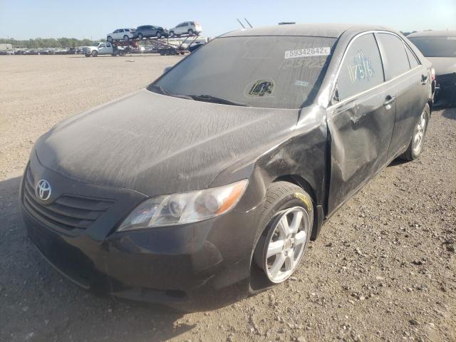 4T1BE46K57U123723 - 2007 TOYOTA CAMRY CE/L BLACK photo 2