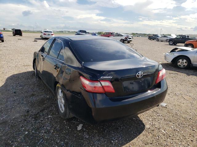 4T1BE46K57U123723 - 2007 TOYOTA CAMRY CE/L BLACK photo 3