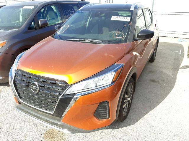 3N1CP5CV3ML537678 - 2021 NISSAN KICKS SV ORANGE photo 2