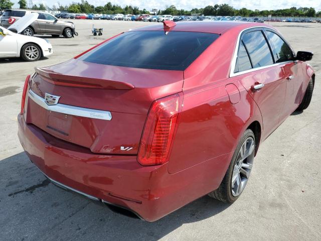 1G6AU5S87F0108751 - 2015 CADILLAC CTS VSPORT RED photo 4