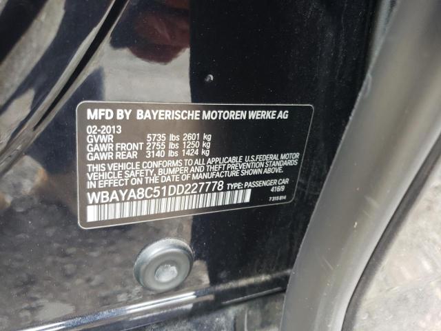 WBAYA8C51DD227778 - 2013 BMW 750 I BLUE photo 10