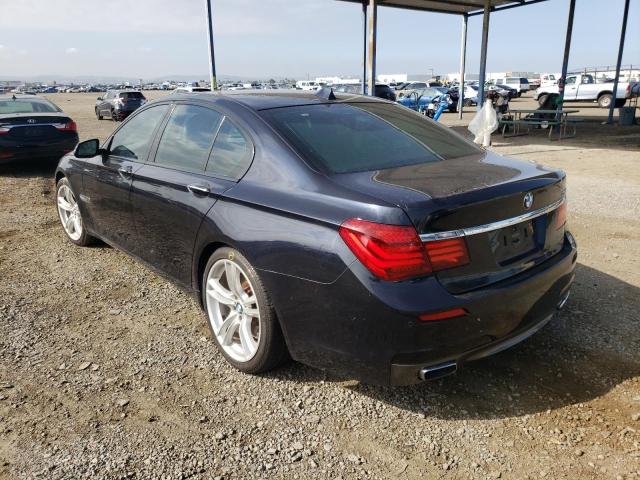 WBAYA8C51DD227778 - 2013 BMW 750 I BLUE photo 3