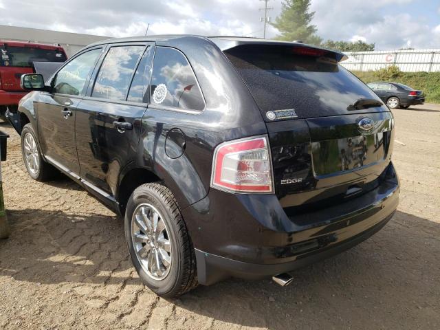 2FMDK4JC7ABA04408 - 2010 FORD EDGE SEL BLACK photo 3