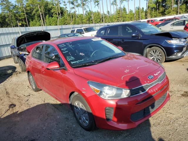 3KPA24AB5KE218256 - 2019 KIA RIO S RED photo 1