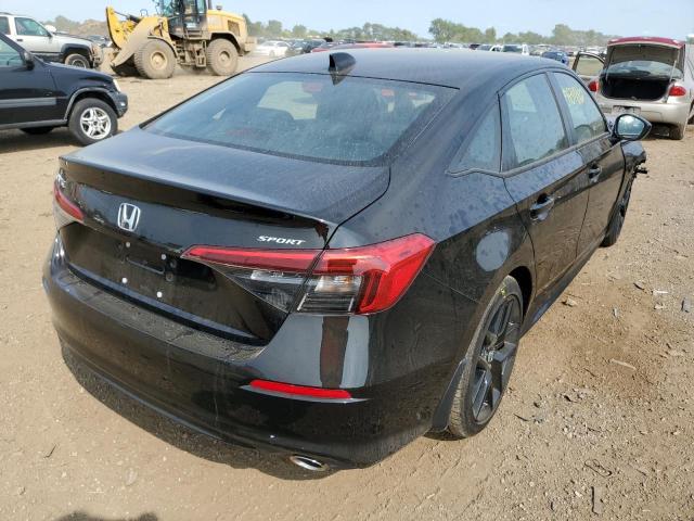 2HGFE2F59NH594358 - 2022 HONDA CIVIC SPOR BLACK photo 4