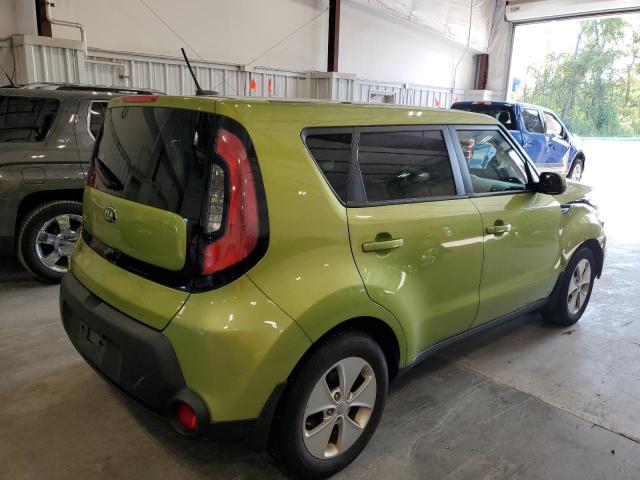 KNDJN2A22F7763896 - 2015 KIA SOUL GREEN photo 4