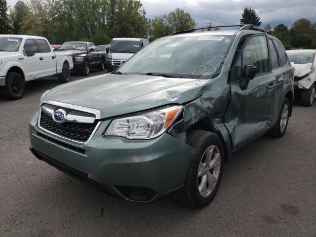 JF2SJADC8GH545960 - 2016 SUBARU FORESTER 2 GREEN photo 2