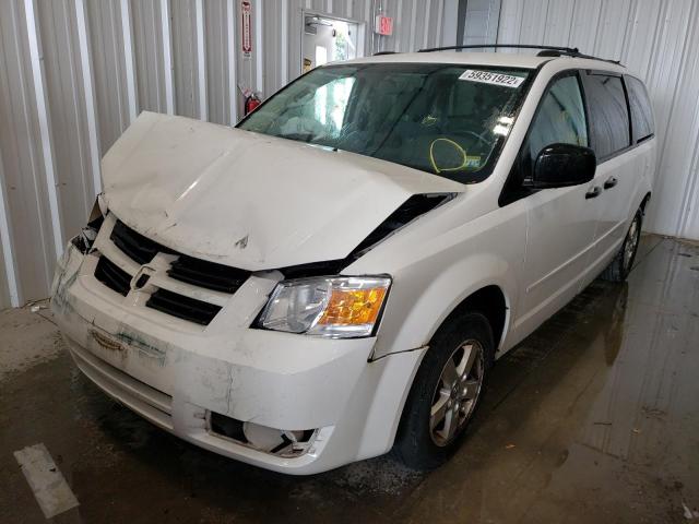 2D8HN44HX8R797405 - 2008 DODGE GRAND CARA WHITE photo 2