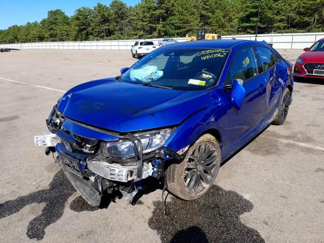 SHHFK7H4XLU404058 - 2020 HONDA CIVIC SPOR BLUE photo 2