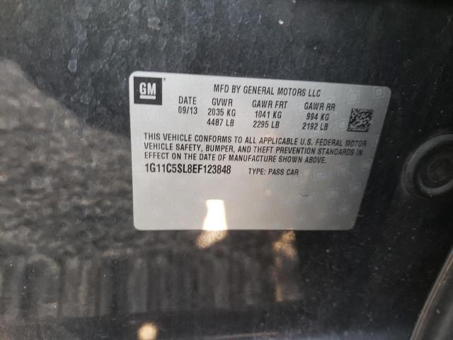 1G11C5SL8EF123848 - 2014 CHEVROLET MALIBU 1LT 黑色 照片 10