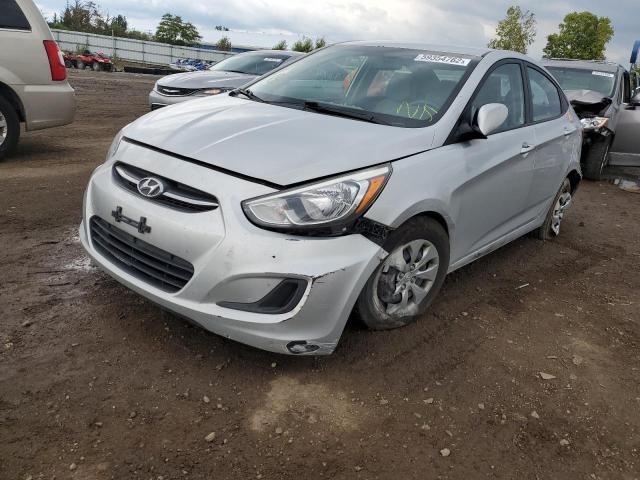 KMHCT4AEXFU879462 - 2015 HYUNDAI ACCENT SILVER photo 2