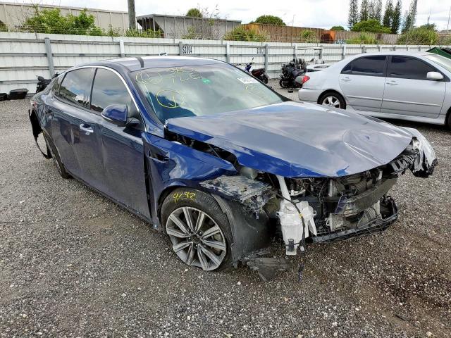 5XXGU4L12KG299104 - 2019 KIA OPTIMA EX BLUE photo 1