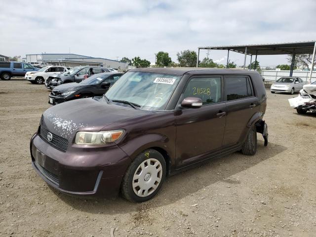 JTLKE50E391087343 - 2009 TOYOTA SCION XB ბურგუნდია ფოტო 2