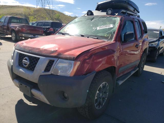 5N1AN0NW8EN806662 - 2014 NISSAN XTERRA X BURGUNDY photo 2