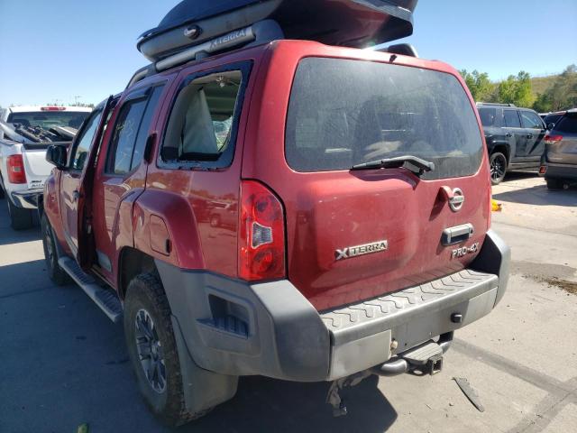 5N1AN0NW8EN806662 - 2014 NISSAN XTERRA X BURGUNDY photo 3