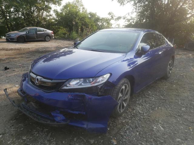 1HGCT1B30GA008073 - 2016 HONDA ACCORD LX- BLUE photo 2