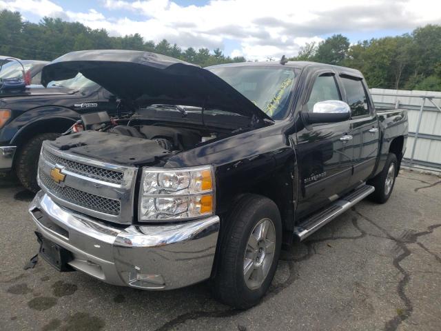 3GCPKSE78CG107579 - 2012 CHEVROLET SILVERADO BLACK photo 2