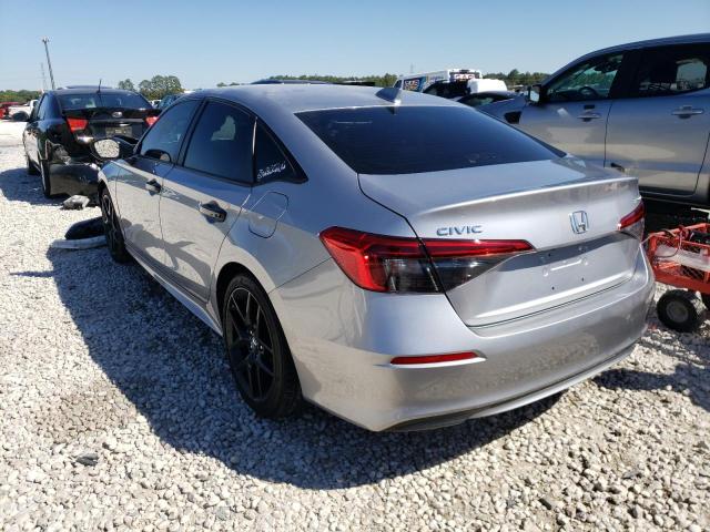 2HGFE2F50NH566075 - 2022 HONDA CIVIC SPOR SILVER photo 3