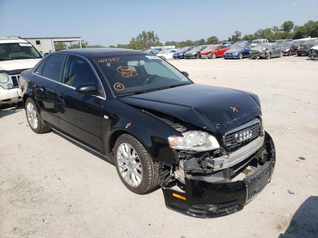 WAUAF78E88A167737 - 2008 AUDI A4 2.0T BLACK photo 1