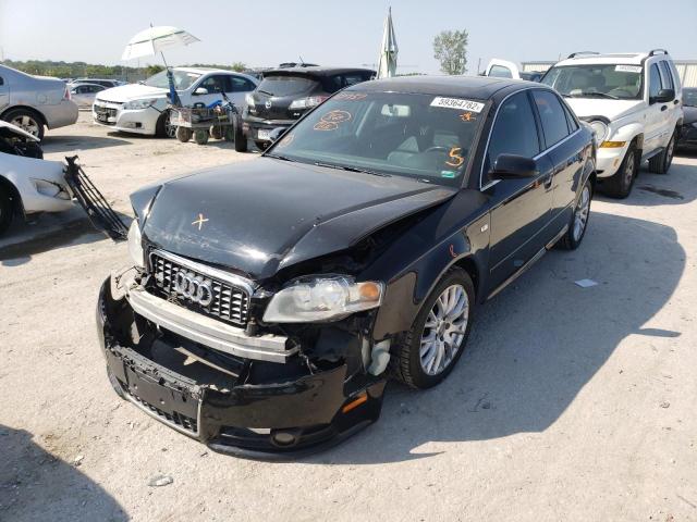 WAUAF78E88A167737 - 2008 AUDI A4 2.0T BLACK photo 2