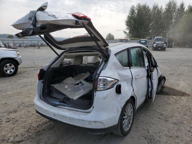 1FADP5BUXEL509017 - 2014 FORD C-MAX SEL WHITE photo 4