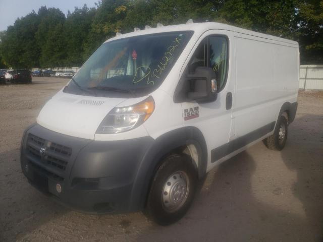 3C6TRVAG6EE102680 - 2014 RAM PROMASTER WHITE photo 2