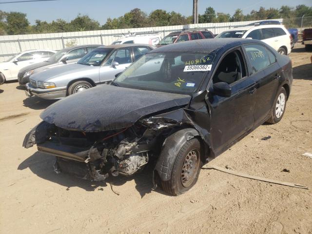 3VW2K7AJ4DM403482 - 2013 VOLKSWAGEN JETTA BASE BLACK photo 2