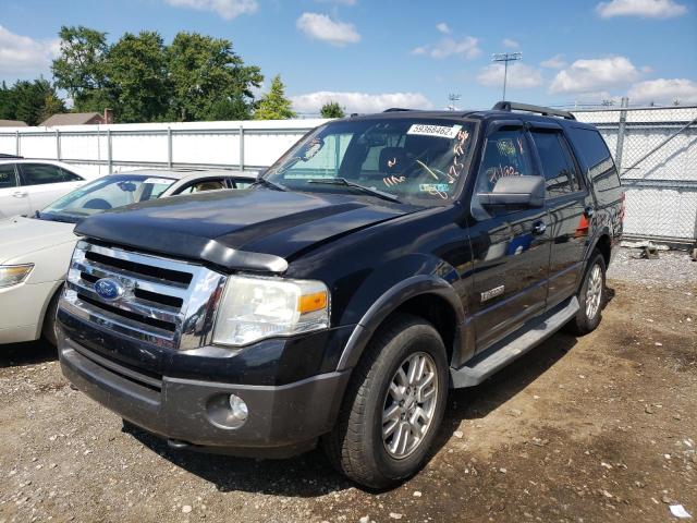 1FMFU16587LA82118 - 2007 FORD EXPEDITION BLACK photo 2