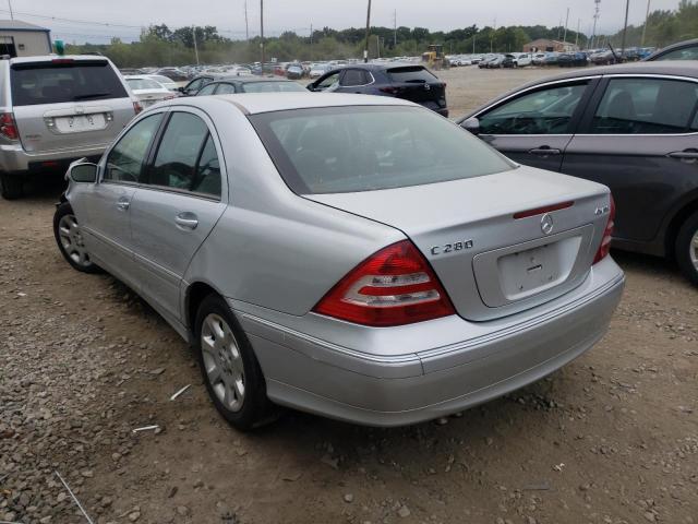 WDBRF92H56F756408 - 2006 MERCEDES-BENZ C 280 4MAT SILVER photo 3