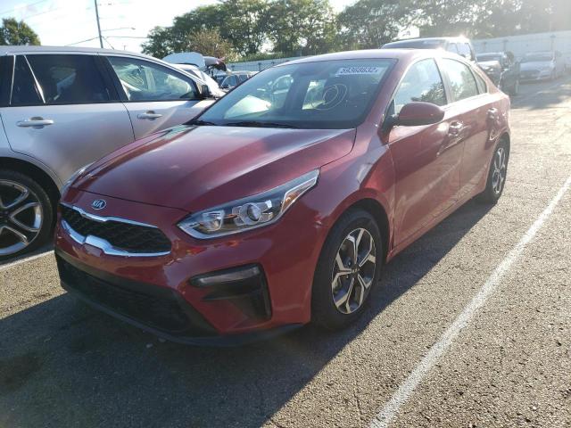 3KPF24AD2KE034450 - 2019 KIA FORTE FE წითელი ფოტო 2