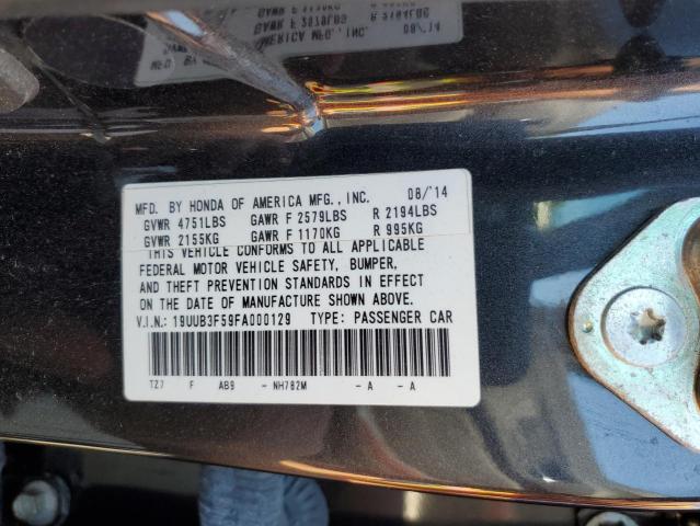 19UUB3F59FA000129 - 2015 ACURA TLX TECH GRAY photo 10