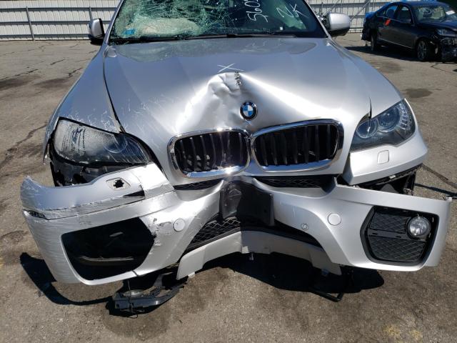 5UXFG2C52E0H10941 - 2014 BMW X6 XDRIVE3 SILVER photo 9