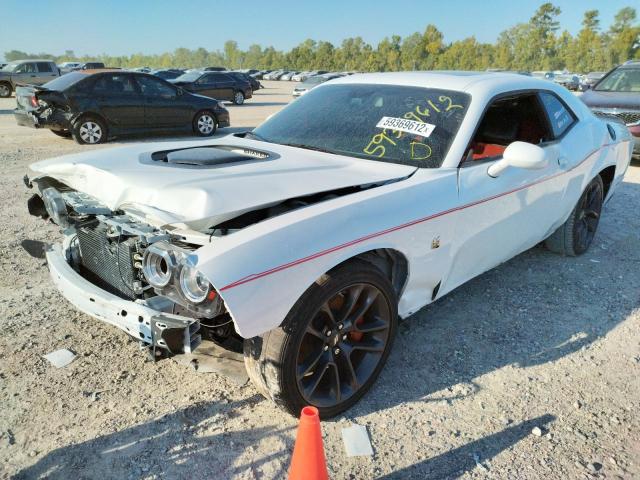 2C3CDZFJ1LH106063 - 2020 DODGE CHALLENGER WHITE photo 2