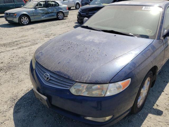 2T1CF28P62C601530 - 2002 TOYOTA SOLARA BLUE photo 9