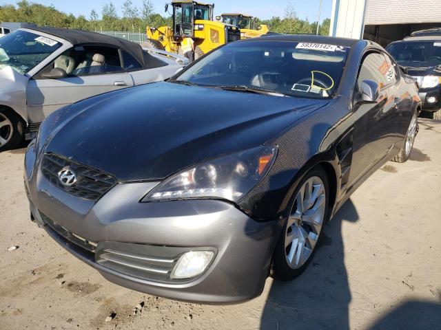 KMHHU6KH7AU007434 - 2010 HYUNDAI GENESIS CO GRAY photo 2